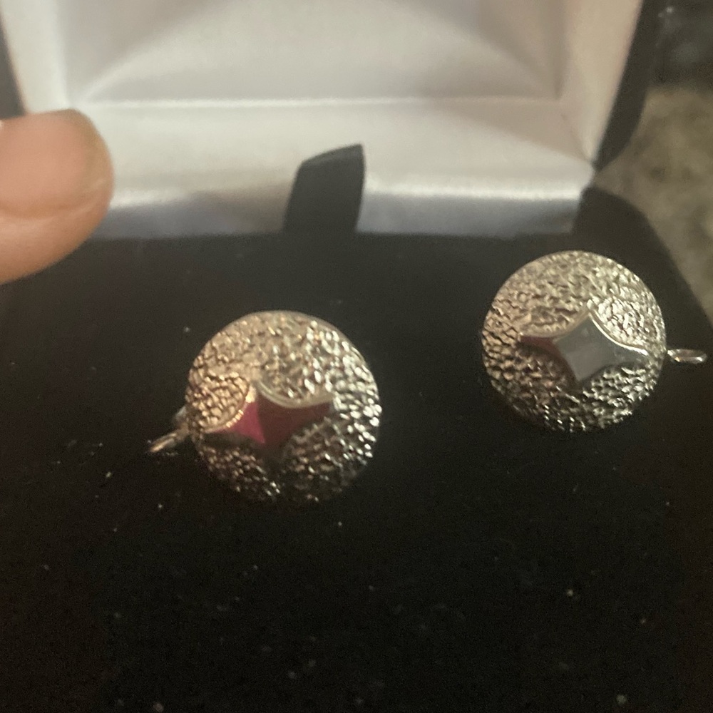 Sterling clip on earrings